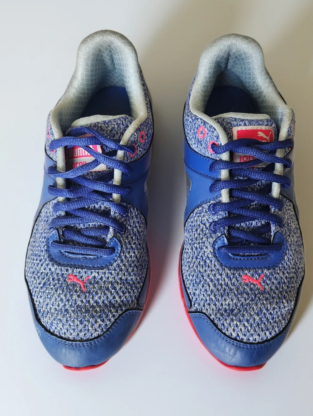 Puma IoCell 1.0 Womens  Blue Pink Athletic Running Shoes Size 8